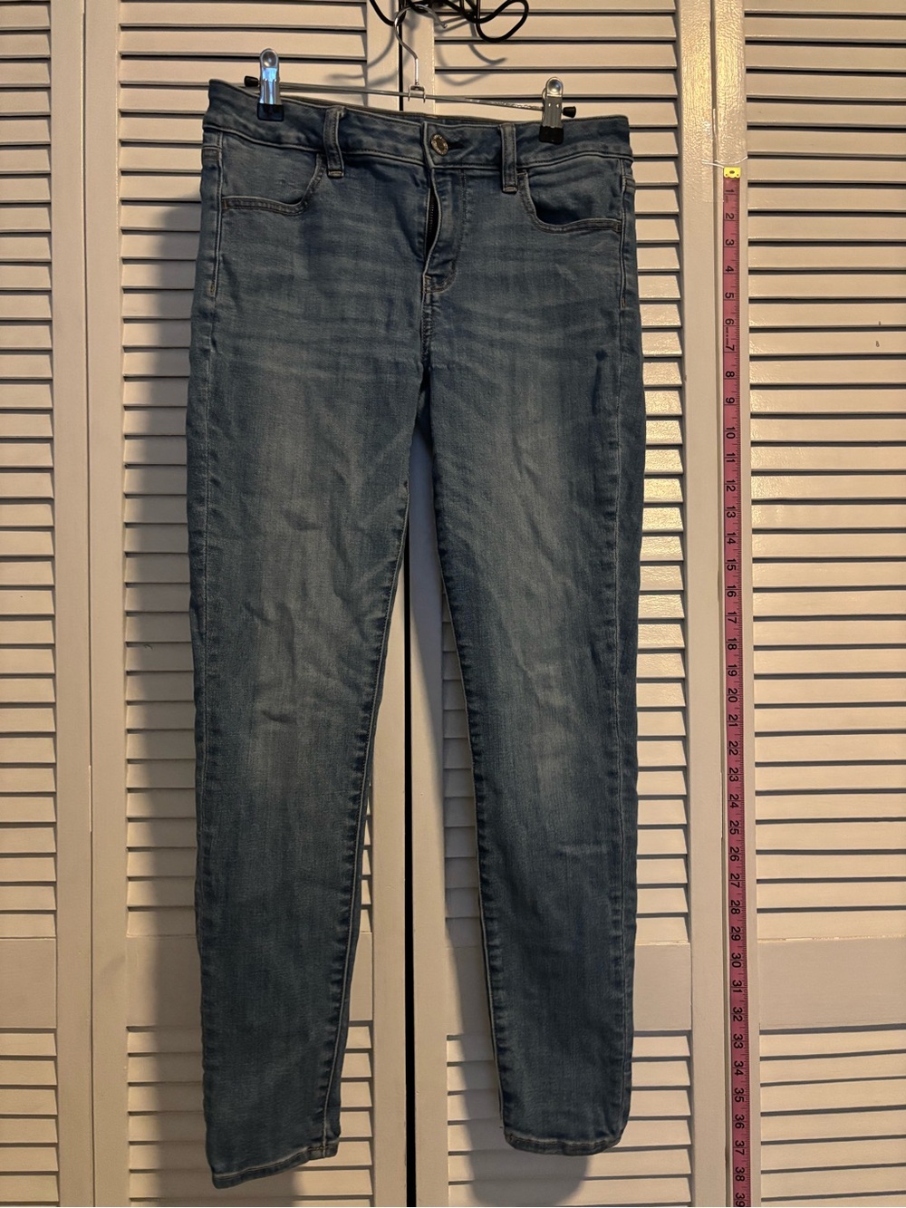 American Eagle Outfitters Skinny Jeans in Blue Wash